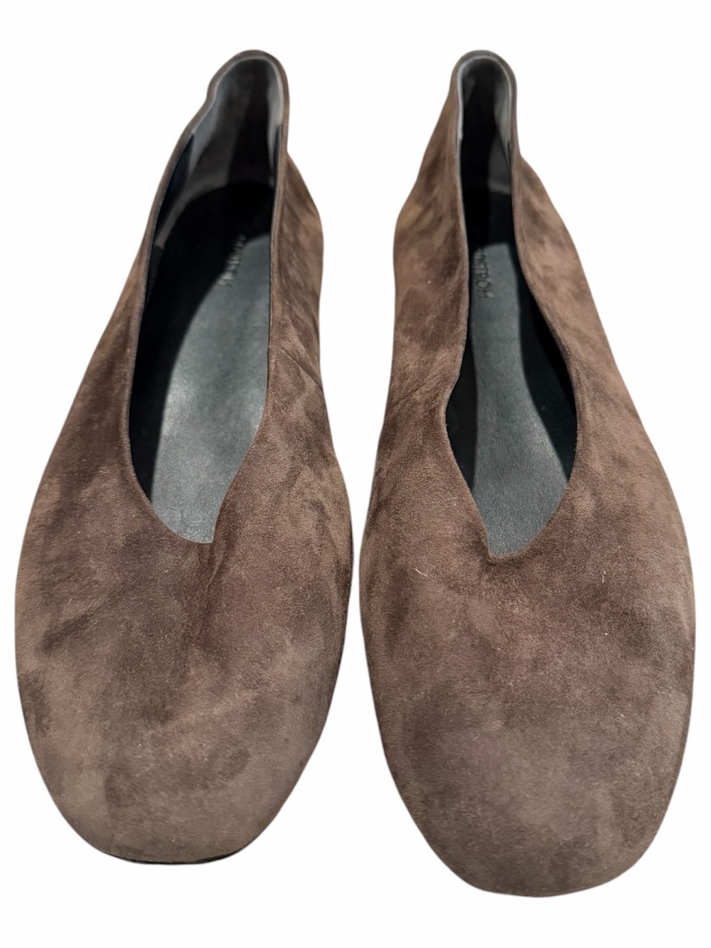 Nordstrom Brown Suede Slip-On Ballet Flats